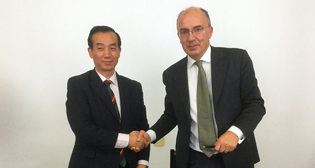 Li Yihai, Co-direttore del Security and Crisis Management Joint Program. e Gianmaria Ajani, Rettore Università di Torino