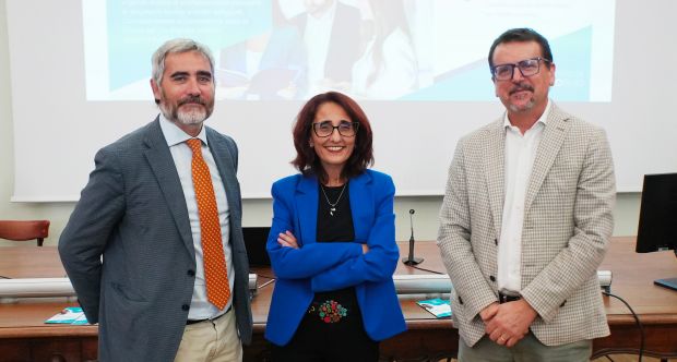 Conferenza stampa Master MEIA da sx Sergio Foà, Emanuela Guarcello, Graziano Lingua.jpg